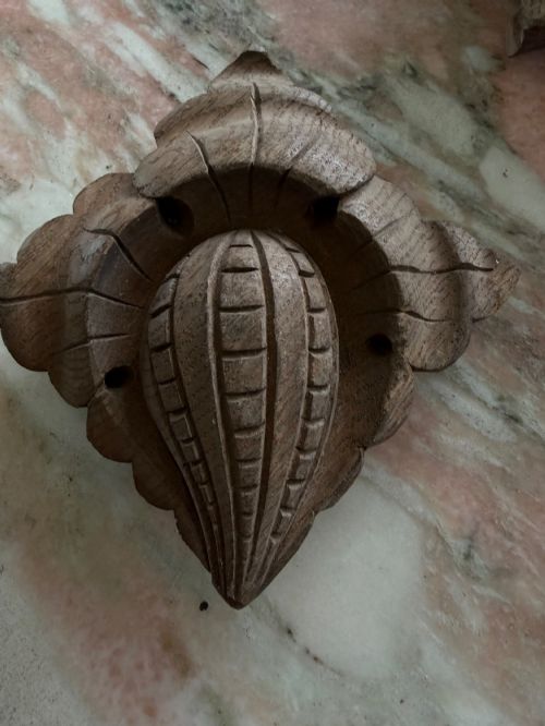 18th Century Carved Oak Ceiling Boss Panel