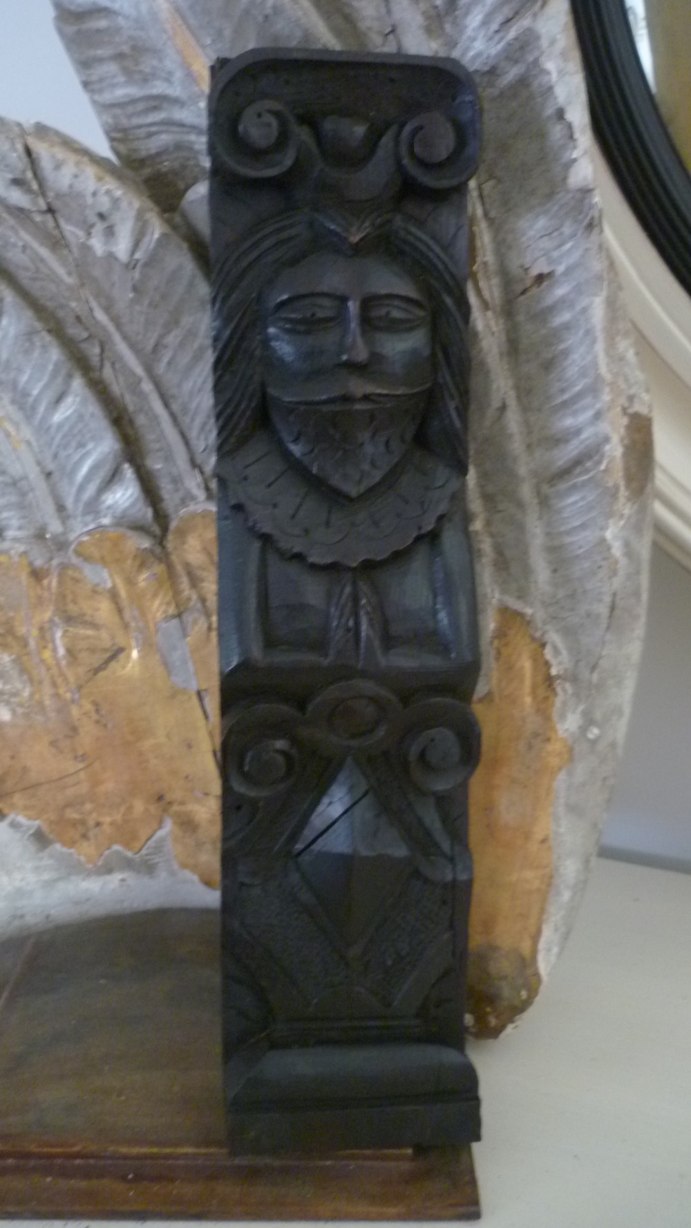 Elizabethan Carved Oak Panel 