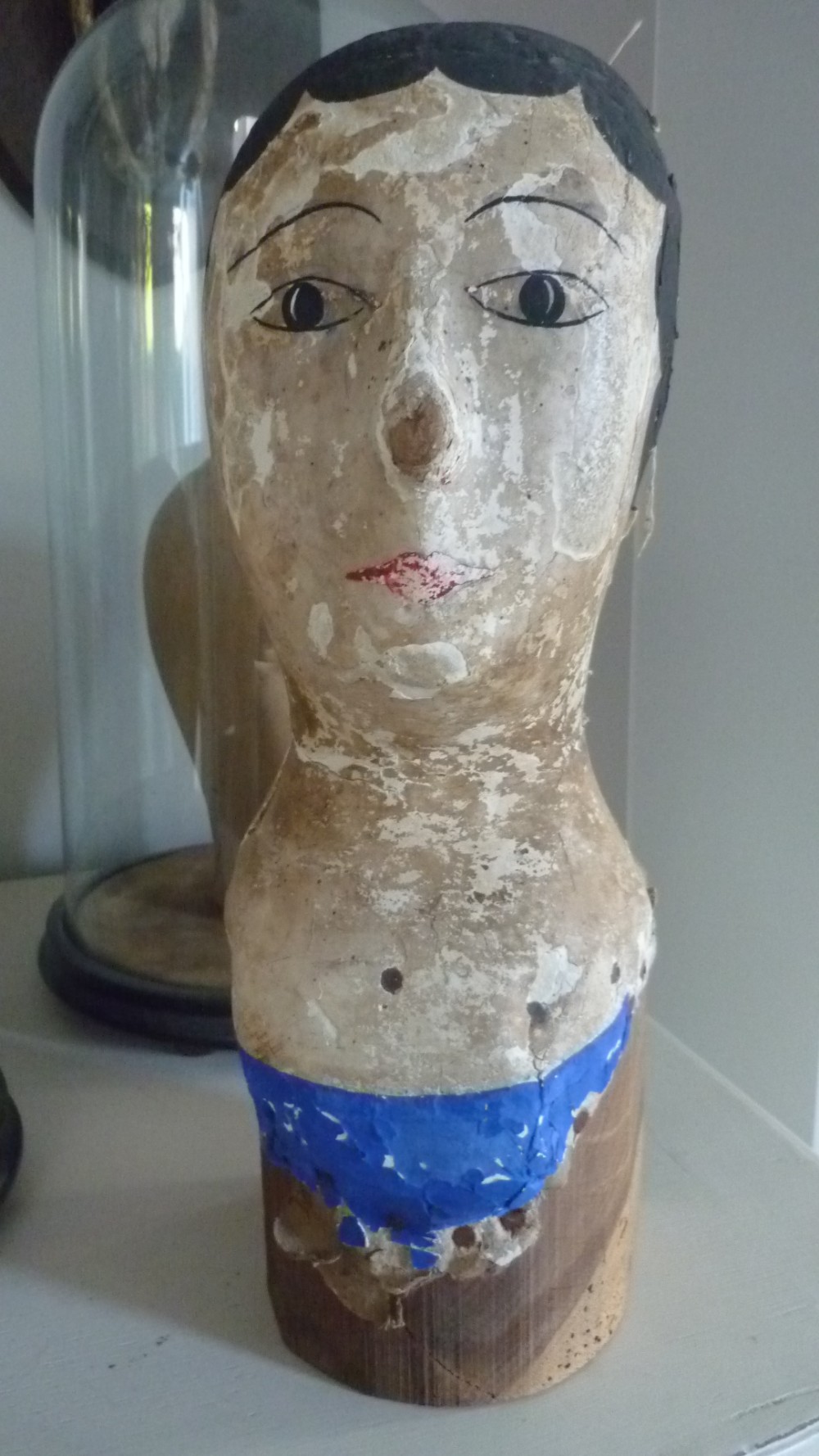Early 19th Century Papier Mache Painted millinery Head