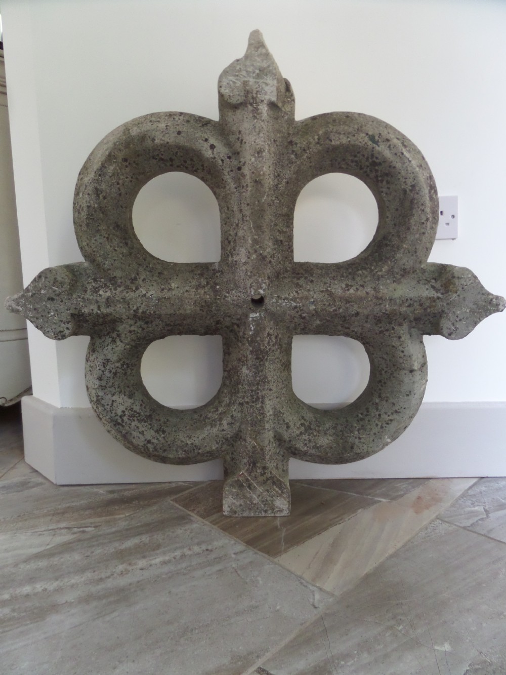 Large Church Stone Cross 19th Century
