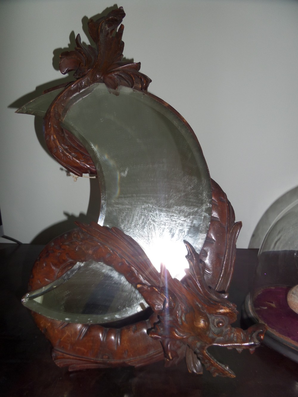 Antique Carved Dragon Mirror Gabriel Viardot