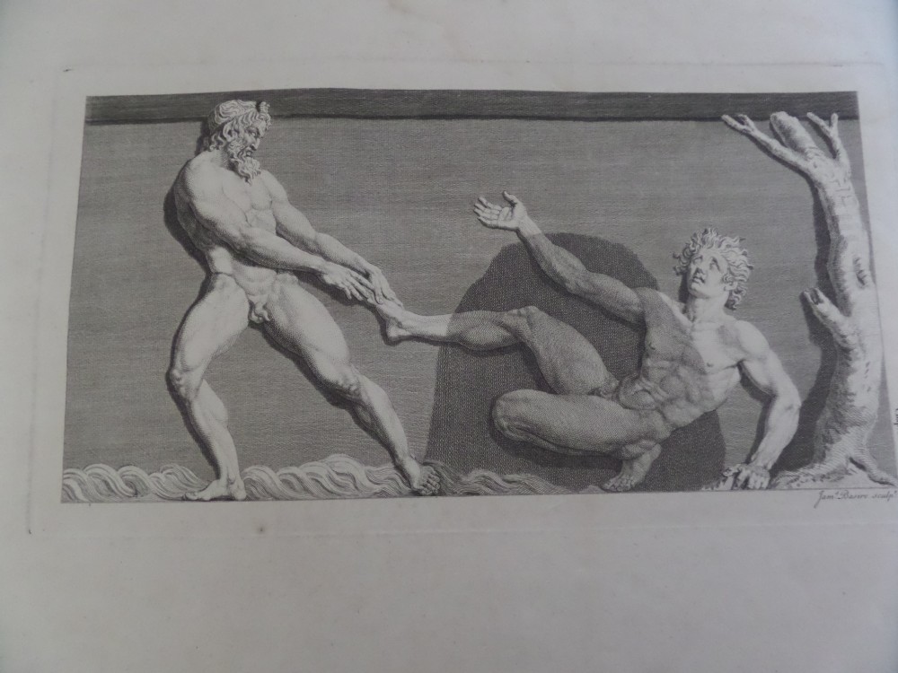 18th Century Engraving James Basire Antiquities of Athens Gladiators