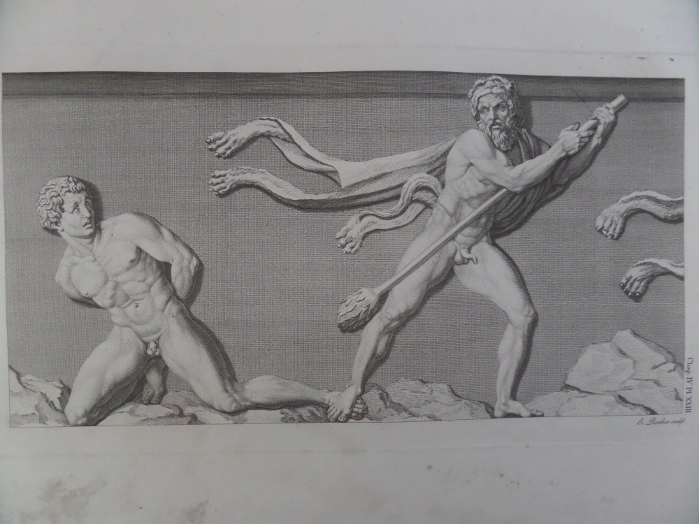 18th Century Engraving Edward Rooker Antiquities of Athens Roman Gladiator