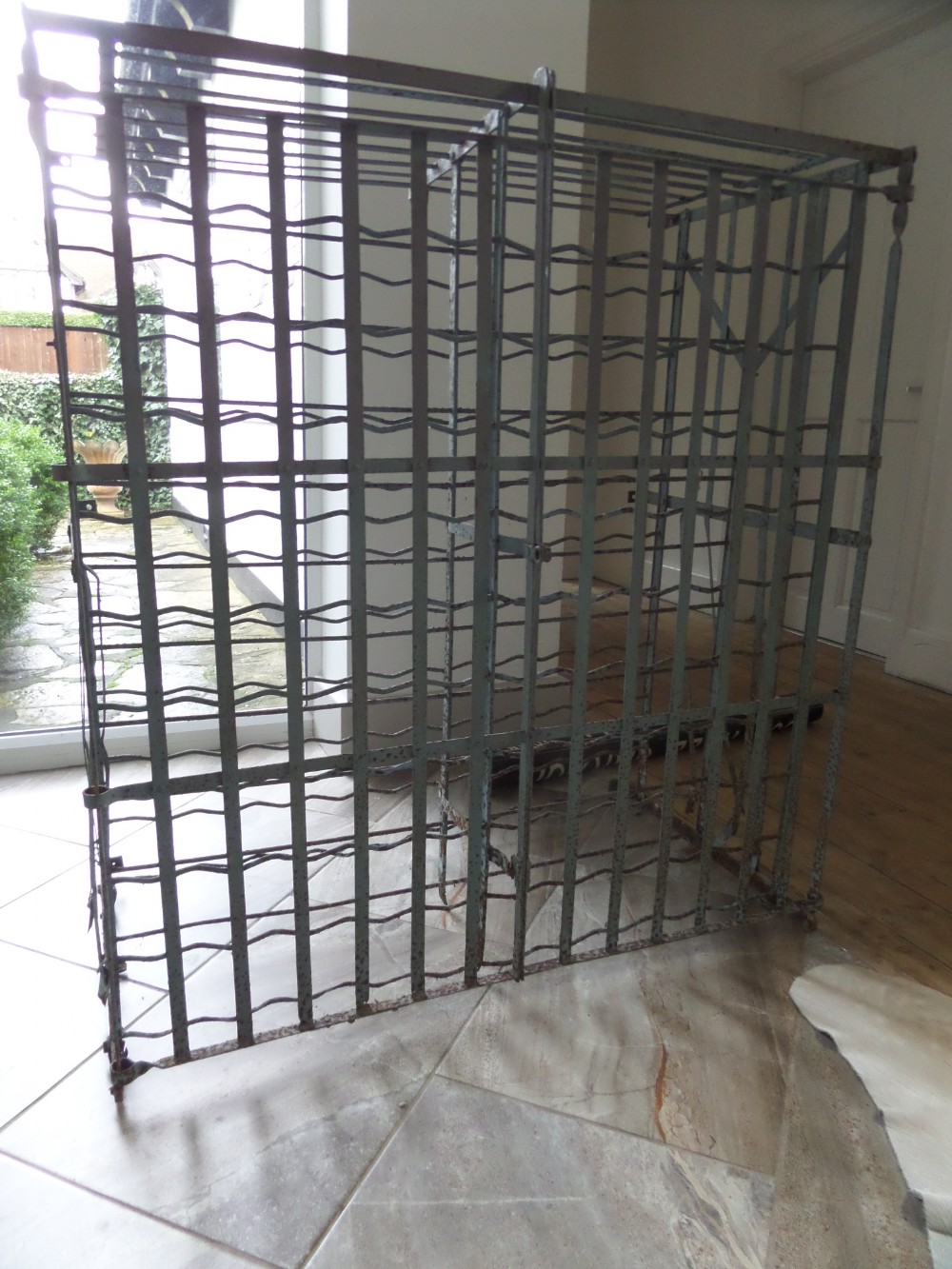 Antique French Wine Champagne Cage Rack
