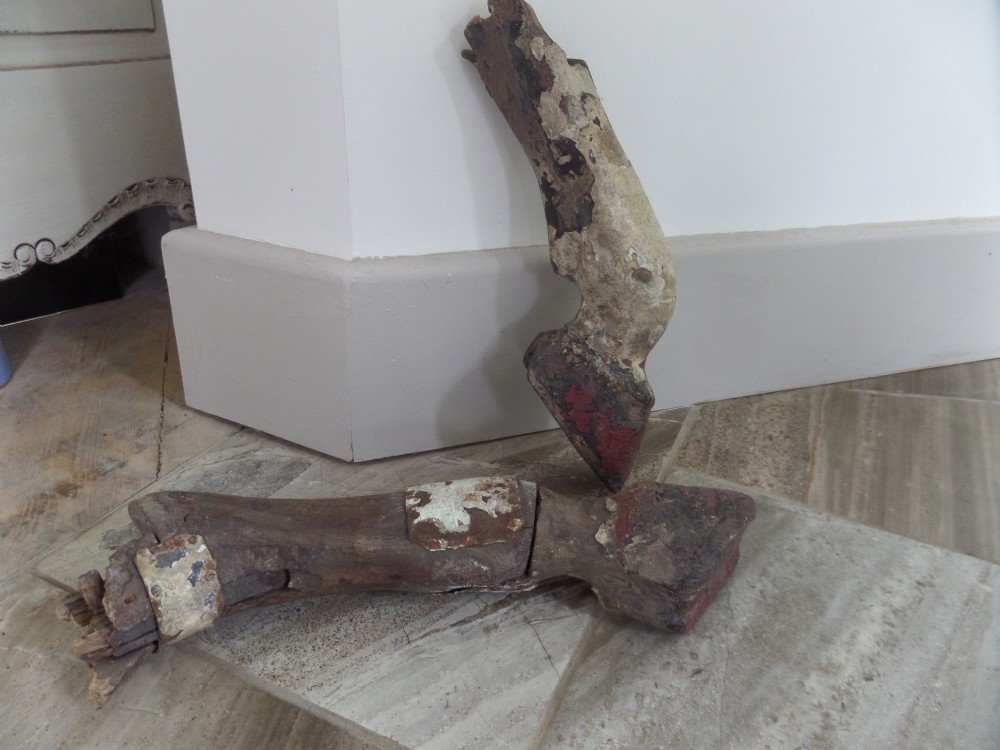 Architectural Fairground 19th Century Carved Wooden Horse Legs 