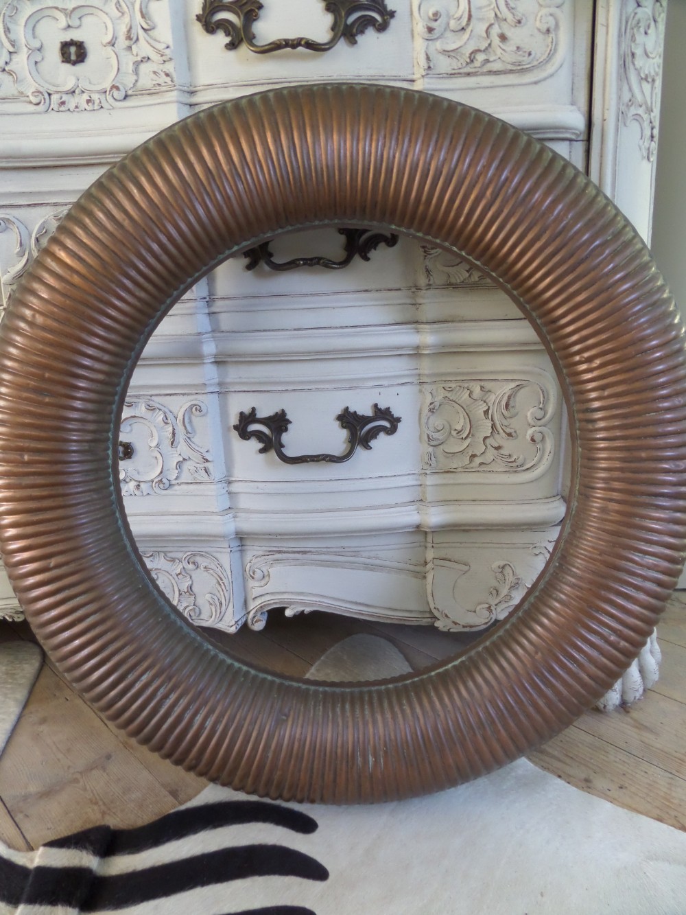 RARE Antique 19th Century Sankey & Bilston Copper Lifebuoy Marine Ship Boat