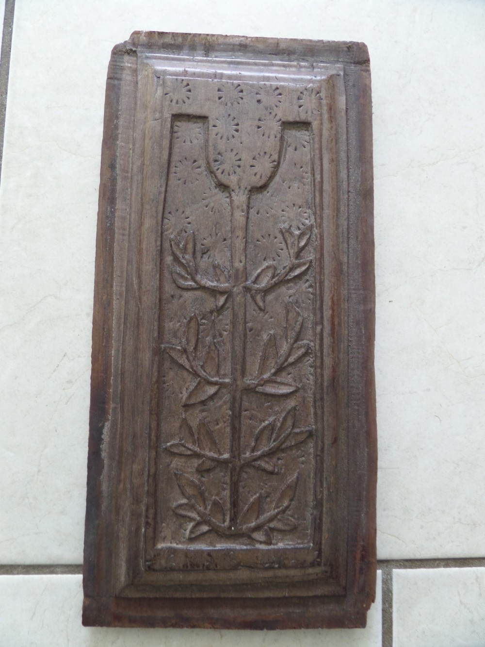 16th Century Carved English Walnut Panel