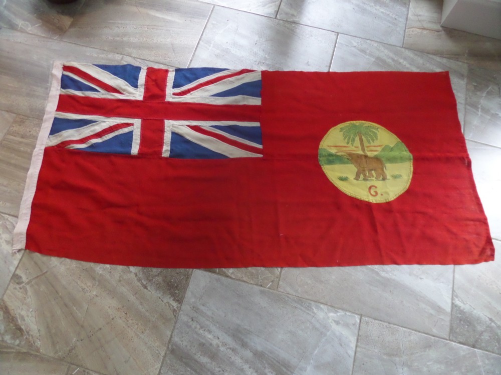 Rare Large Stitched Flag Gambia