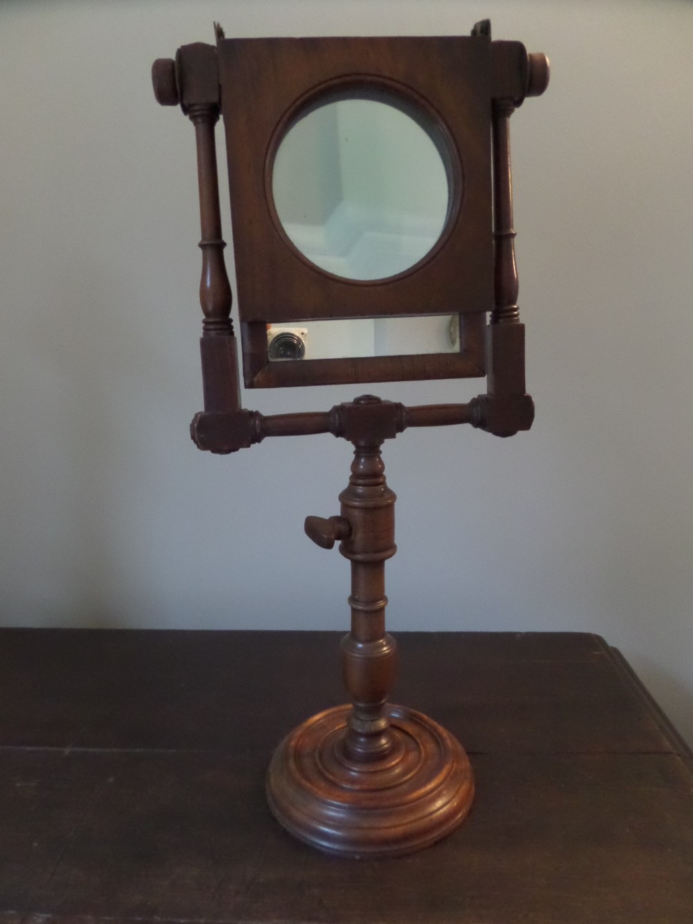 18th Century Mahogany Scientific Lens Zograscope