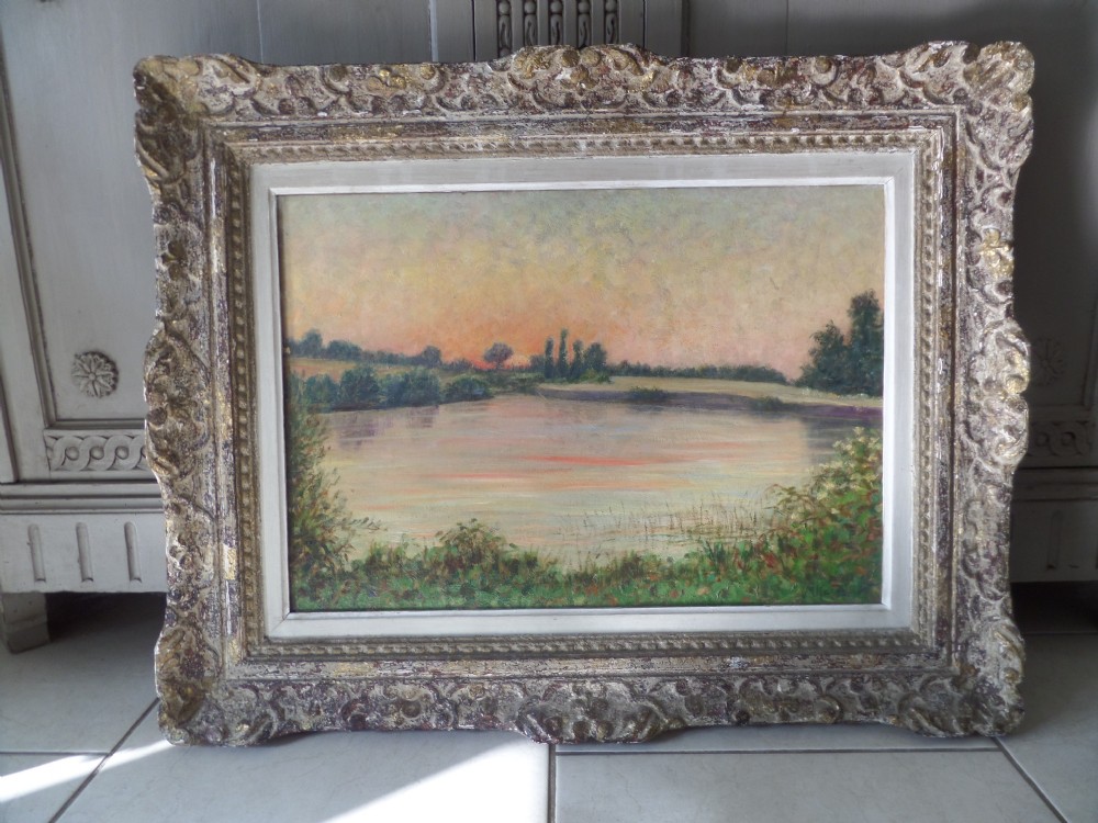 Antique Oil Painting Michel Katzaroff Listed Artist