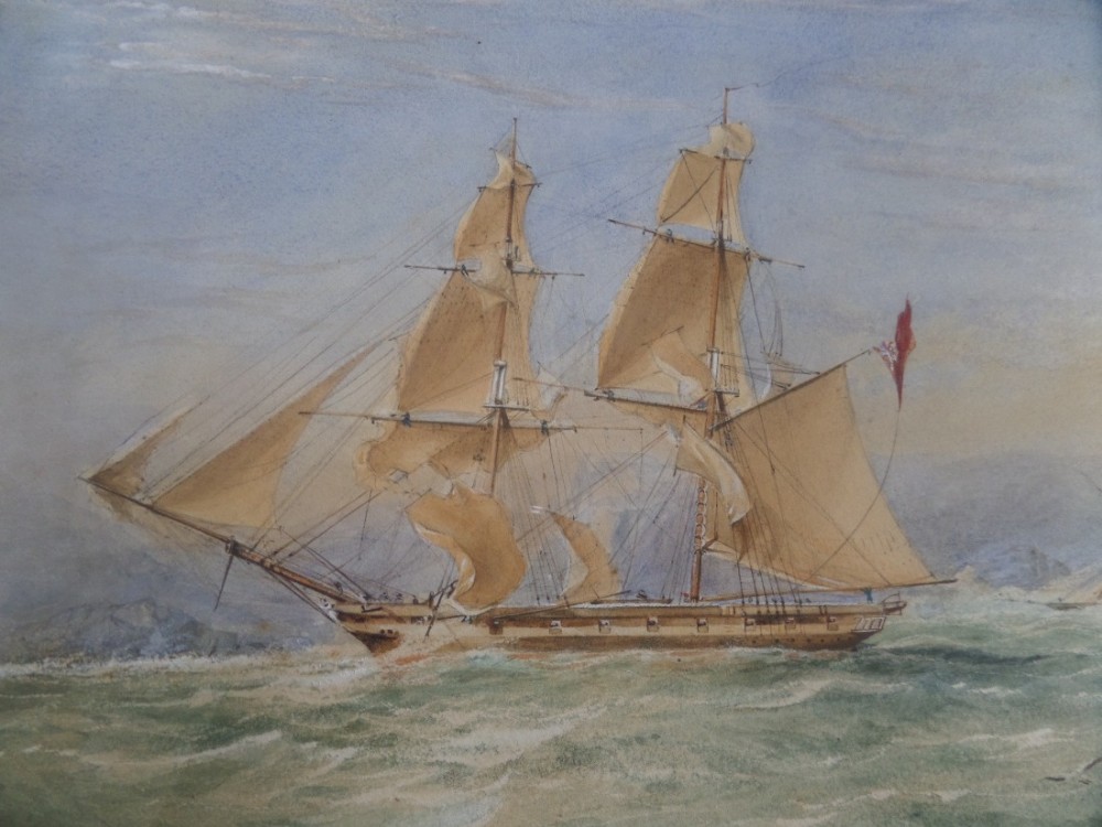 Antique Watercolour Signed C Goole Reuben Chappell