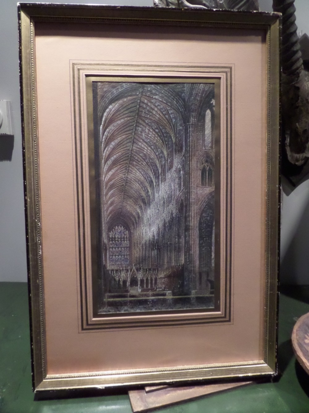 19th Century Watercolour John Cross Westminster Abbey Gothic