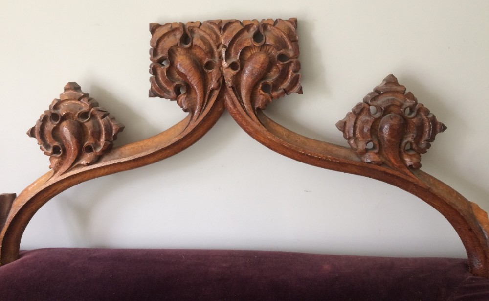 19th Century Carved Oak Gothic Overdoor