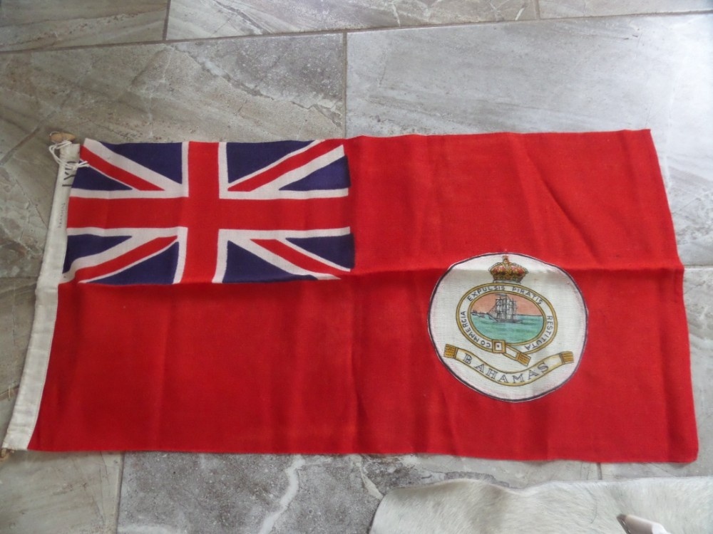 Antique Red Ensign Union Jack Flag Stitched Bahamas