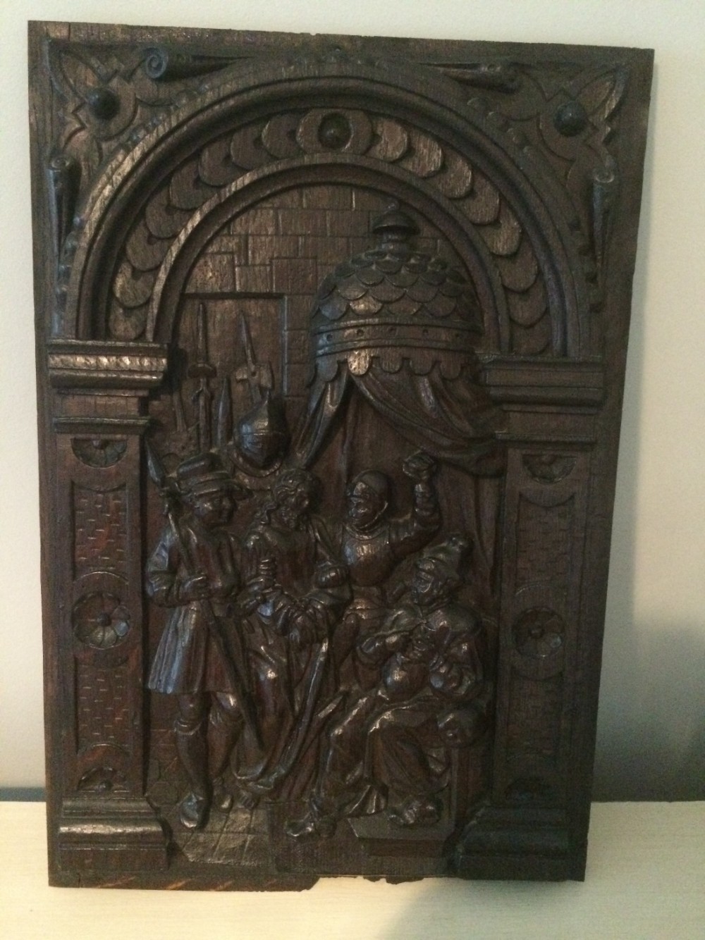Early 19th Century Carved Oak Panel 