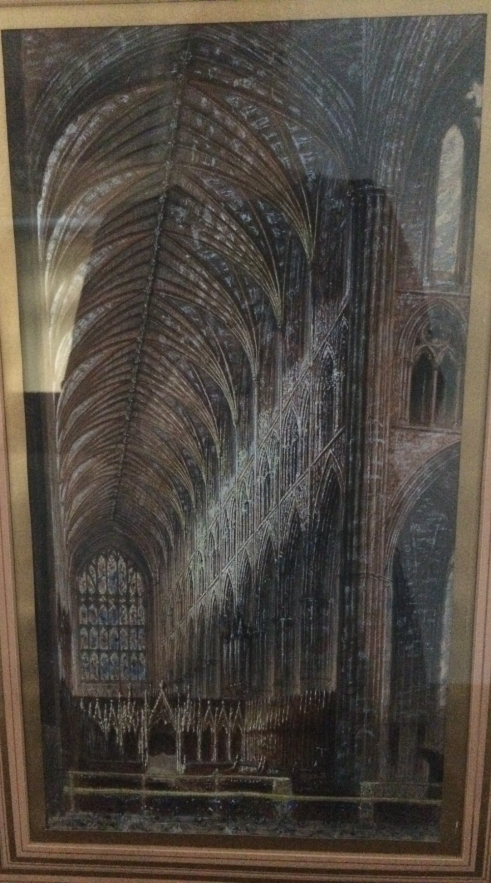 19th Century Watercolour Painting of Westminster Abbey