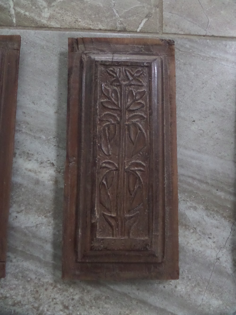 16th Century Carved Walnut Panel of a Tree of Life 