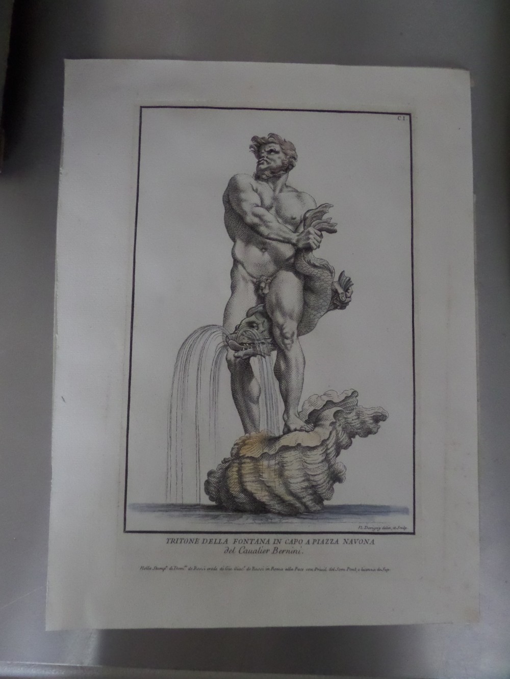 18th Century Antique French Engraving Nicolas Dorigny