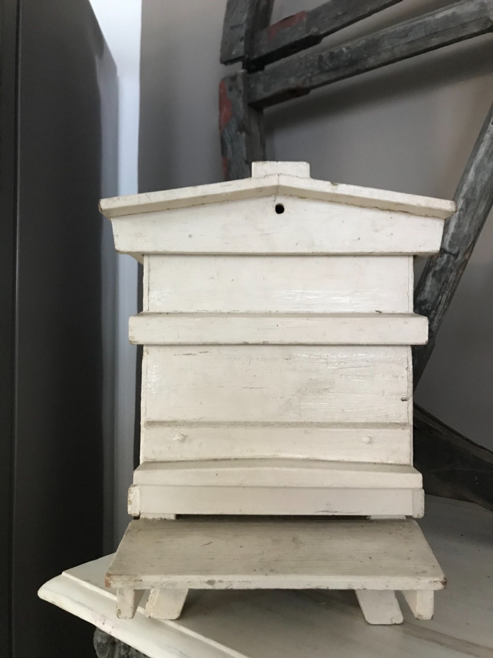 Victorian Folk Art Wooden Beehive