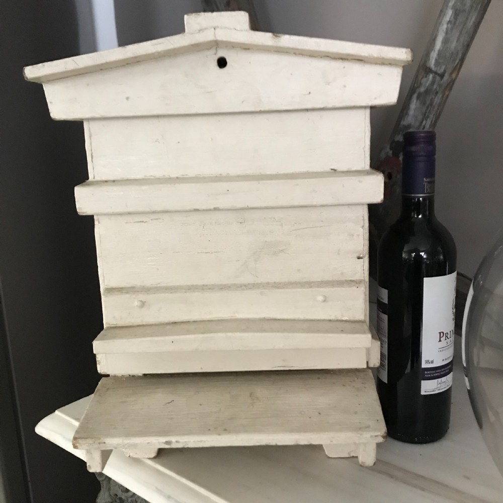 Victorian Folk Art Wooden Beehive View II