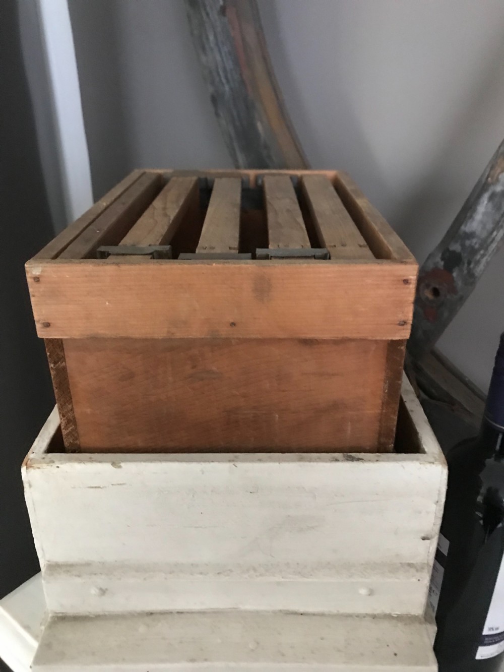 Victorian Folk Art Wooden Beehive View VII