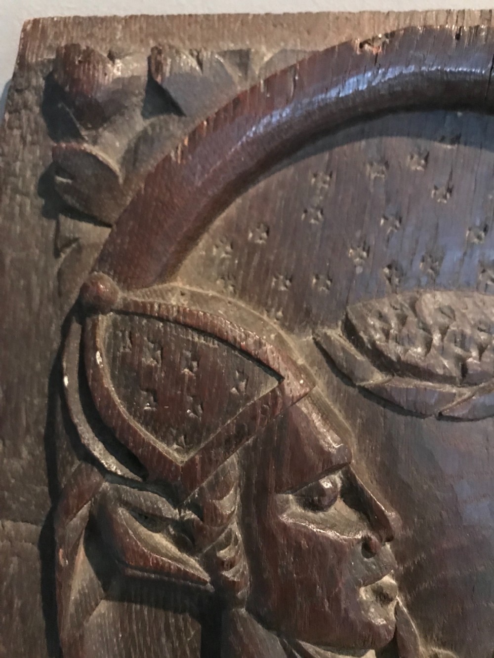 16TH CENTURY CARVED OAK Panel Saint Dennis Decapitation View IV