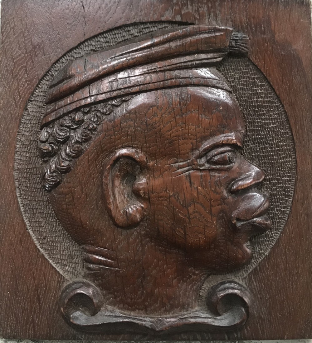18th Century Carved Oak Panel