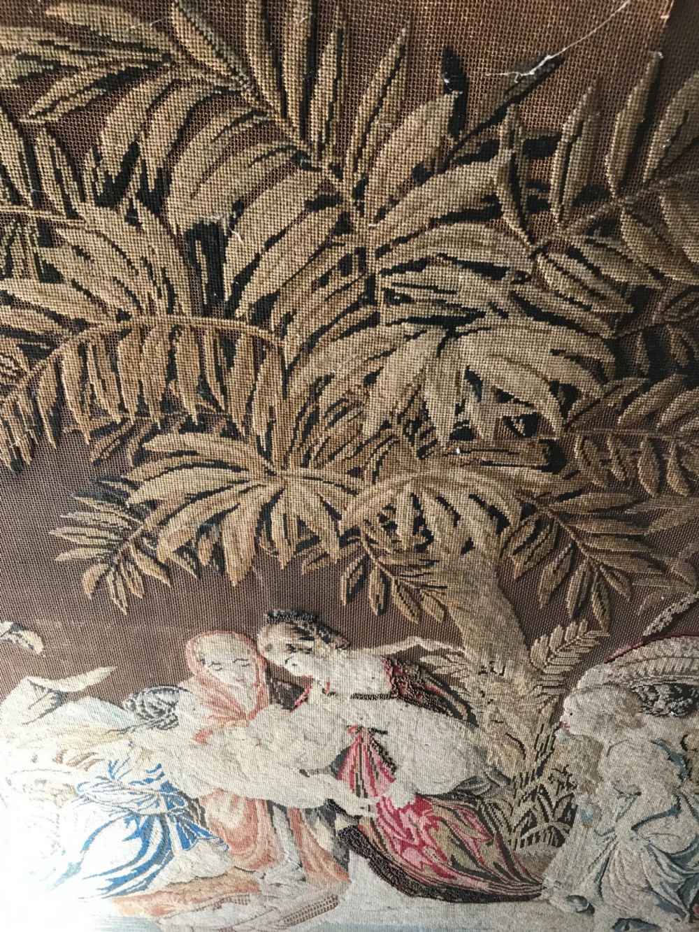 Large 18th Century French Fine Embroidery  View II