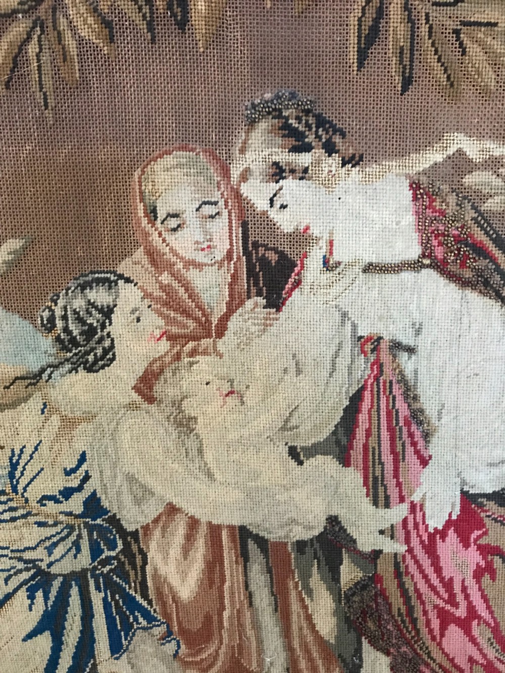 Large 18th Century French Fine Embroidery  View IV