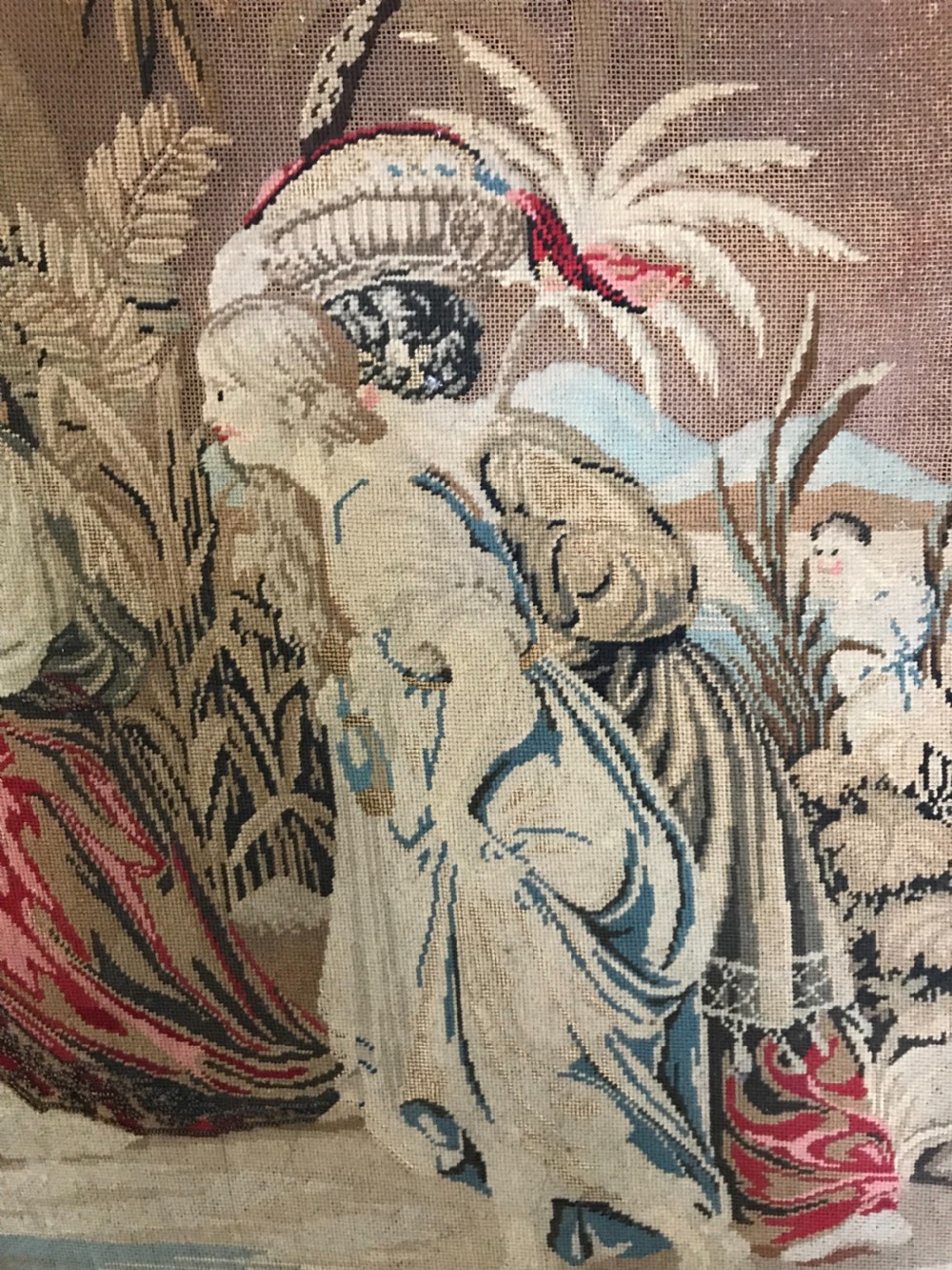 Large 18th Century French Fine Embroidery  View V