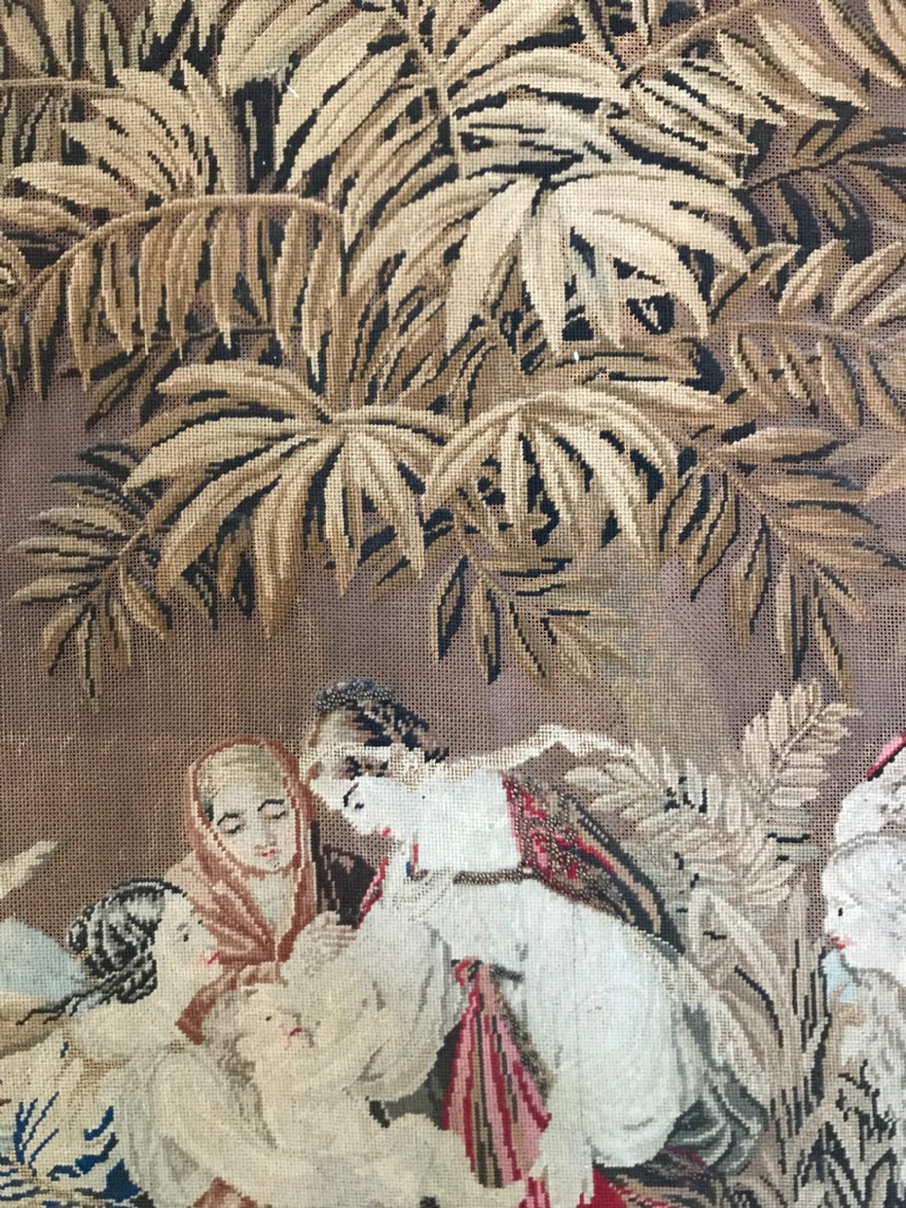 Large 18th Century French Fine Embroidery  View VI