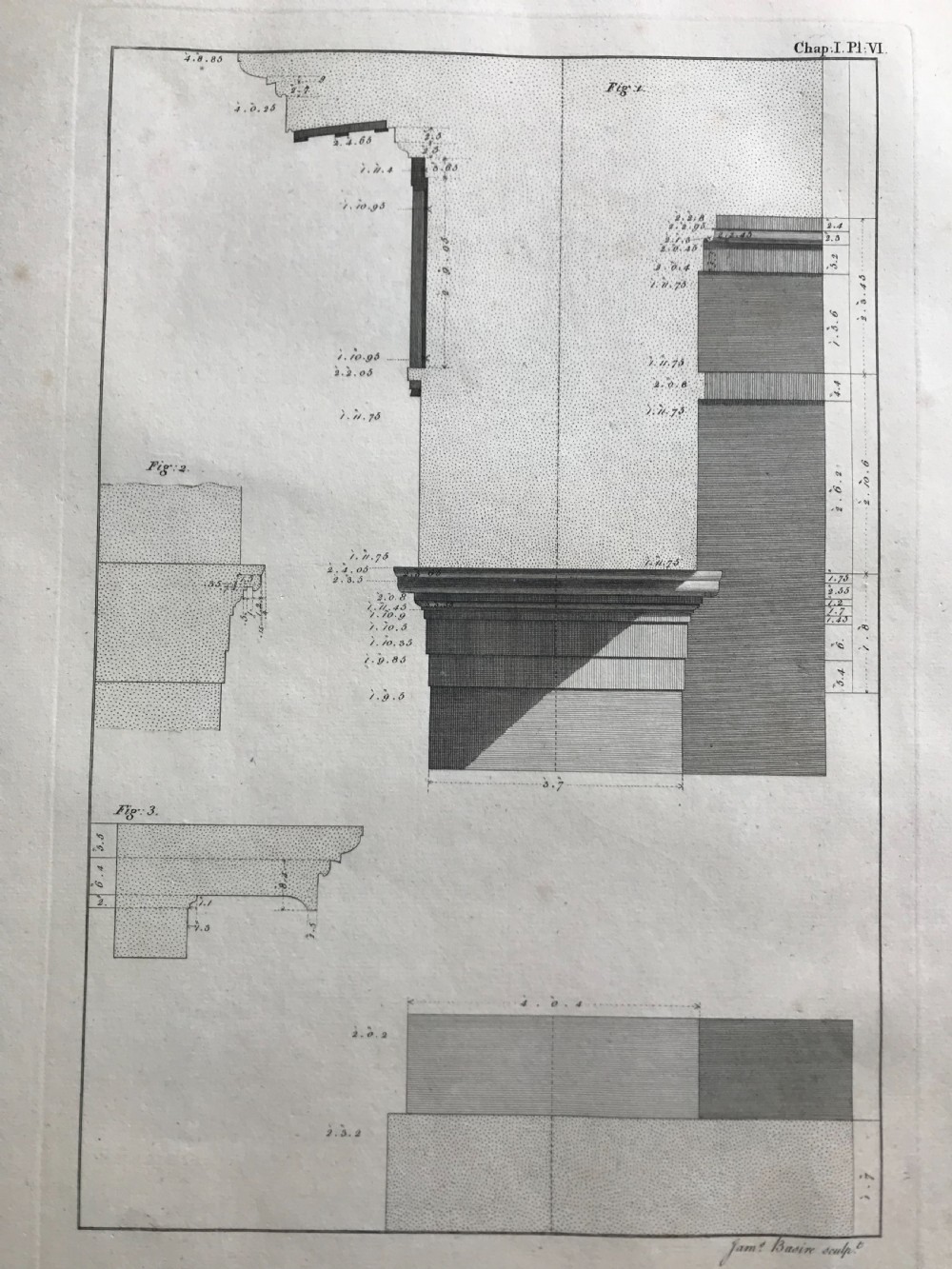 An eighteenth-century monochrome architectural engraving displaying the classical front elevation of the Doric Portico in Athens with Greek inscriptions. View II