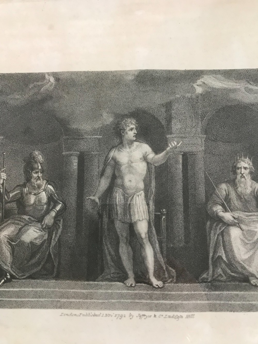 18th Century Engraving 'Pandaemonium' Palace of Hell Bartalozzi View III
