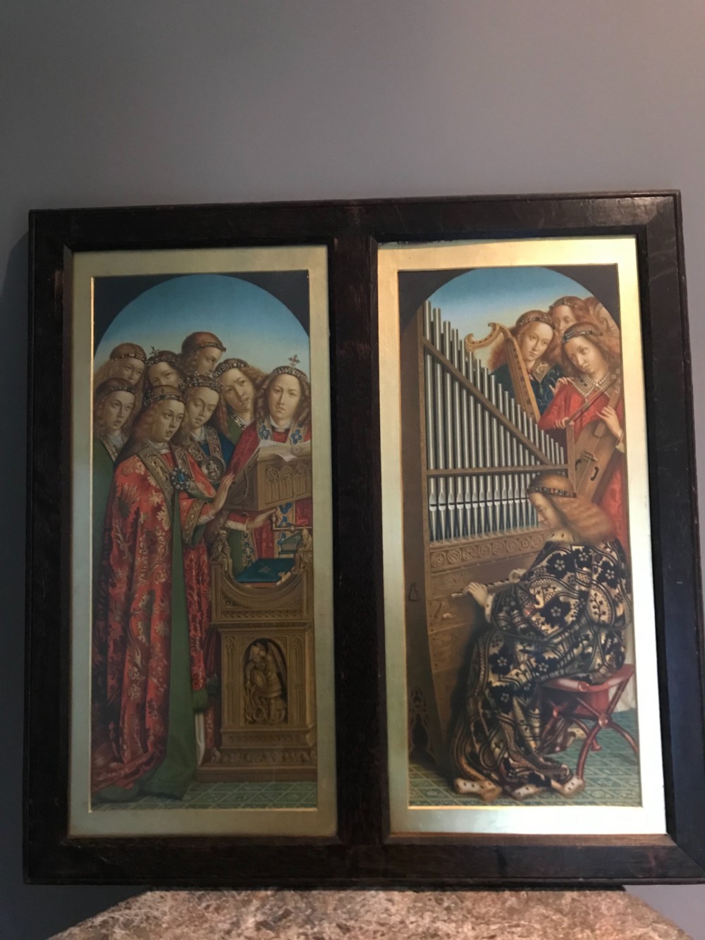 Antique Chromolithograph by the Arundel Society Van Eyck GHENT 