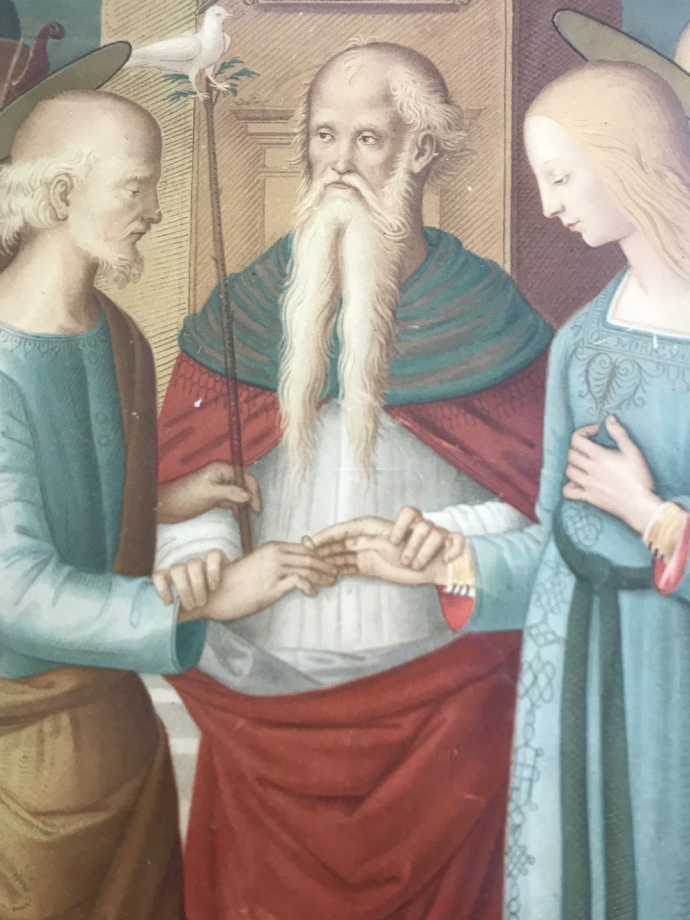 Antique Large Chromolithograph Arundel Society  View IV