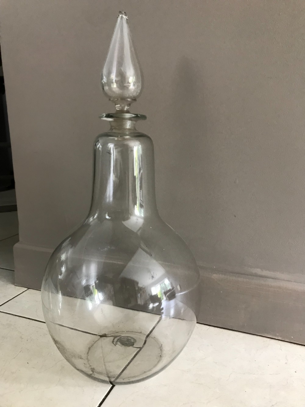 Large Antique Carboy Apothecary Bottle