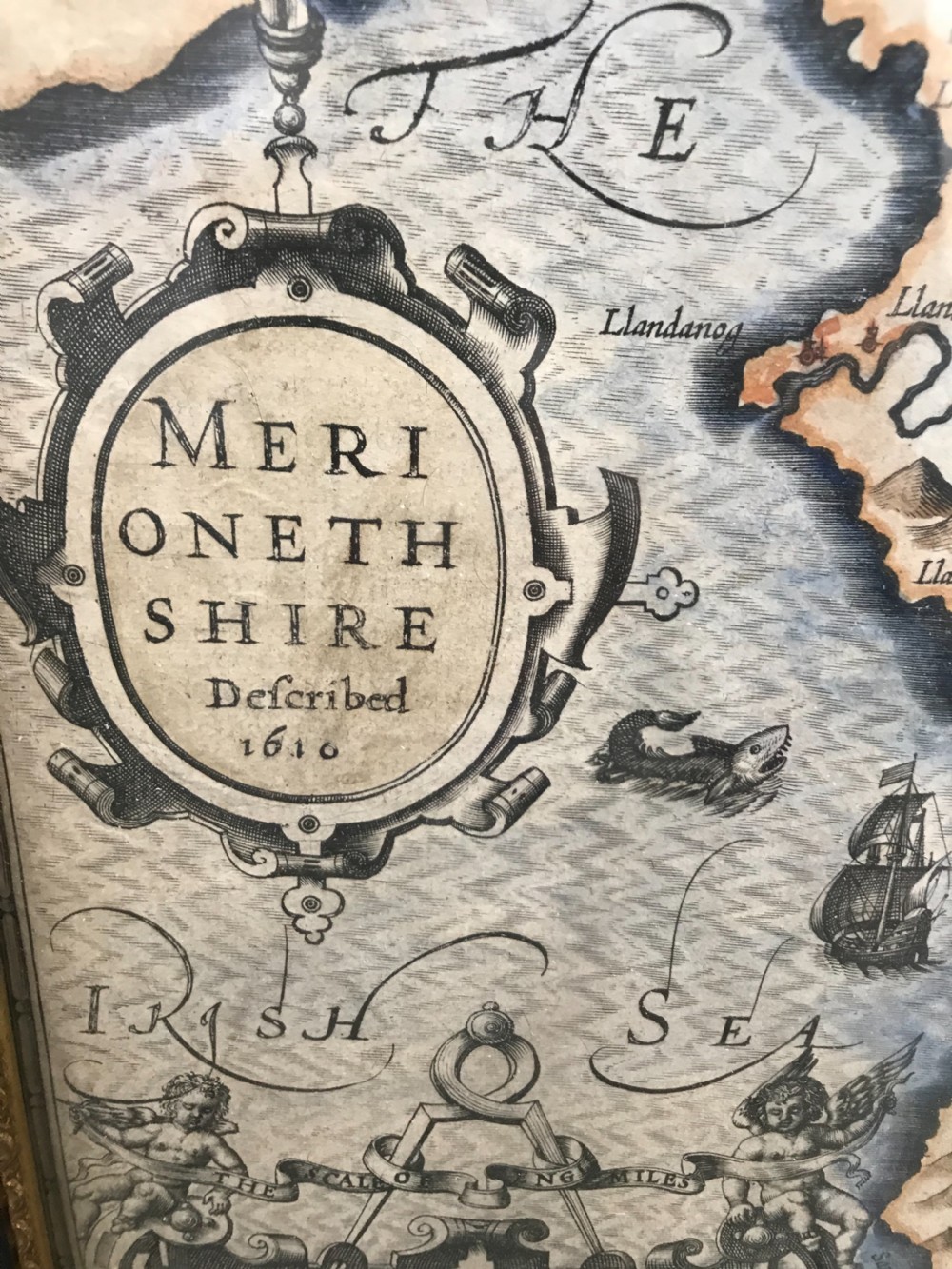 17th Century Map of Wales Merionethshire John Speed Double Sided View II