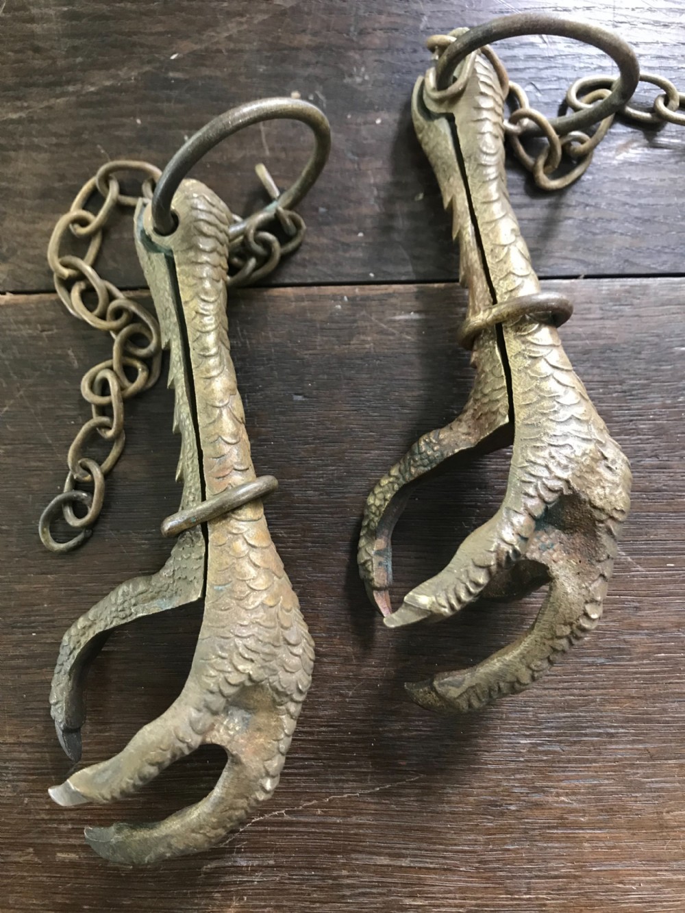 Victorian Bronze Lifesize Hanging Butchers Eagle Claws Taxidermy View II