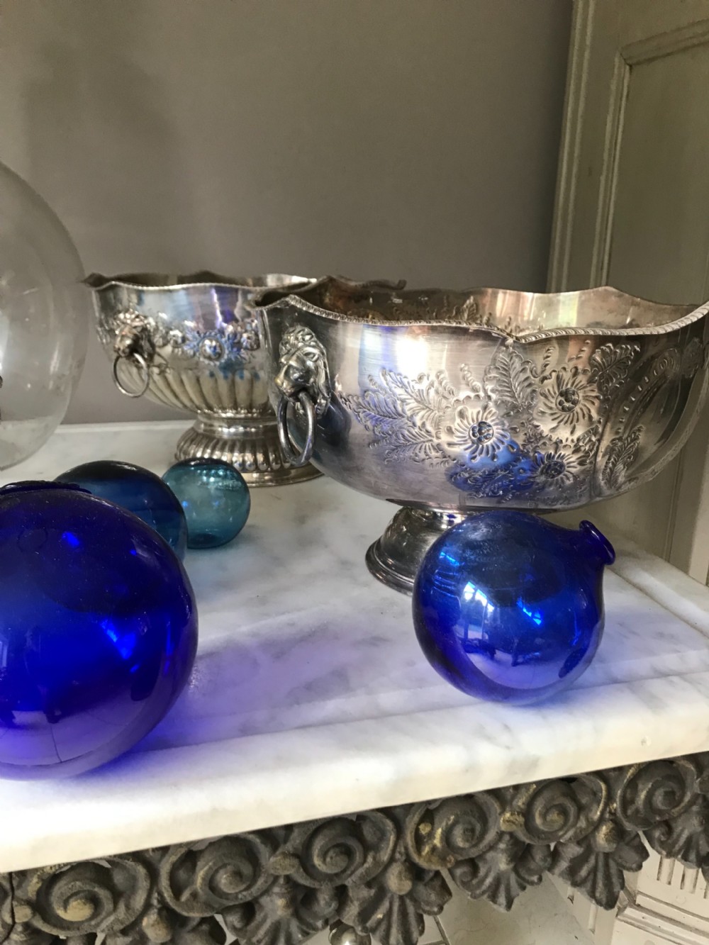 Large Victorian Silver Plated Punch Bowl View II