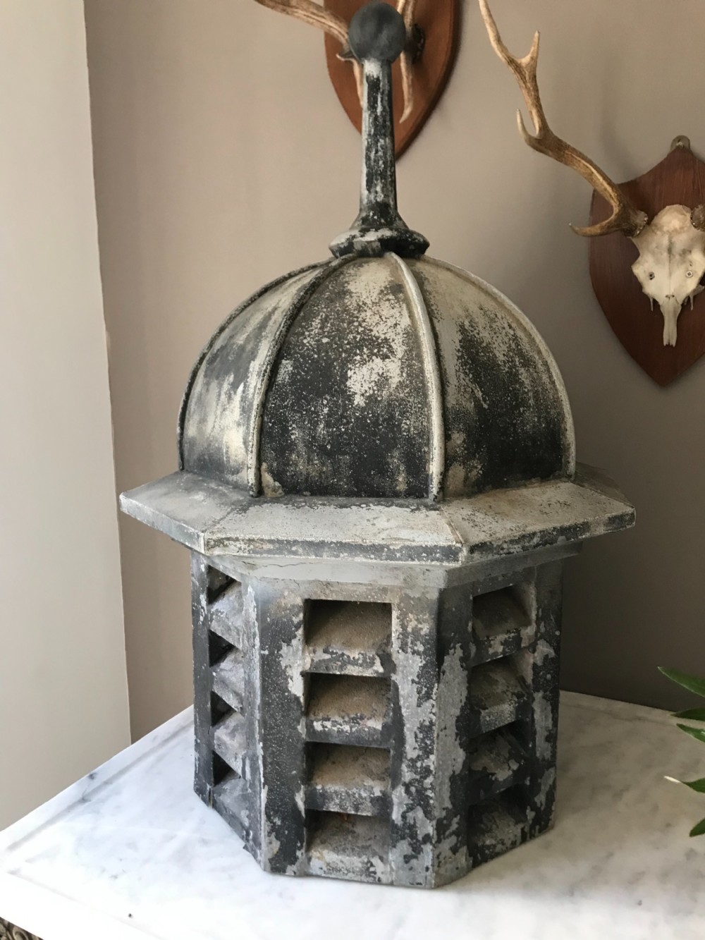 Antique Architectural Garden Zinc Cupola