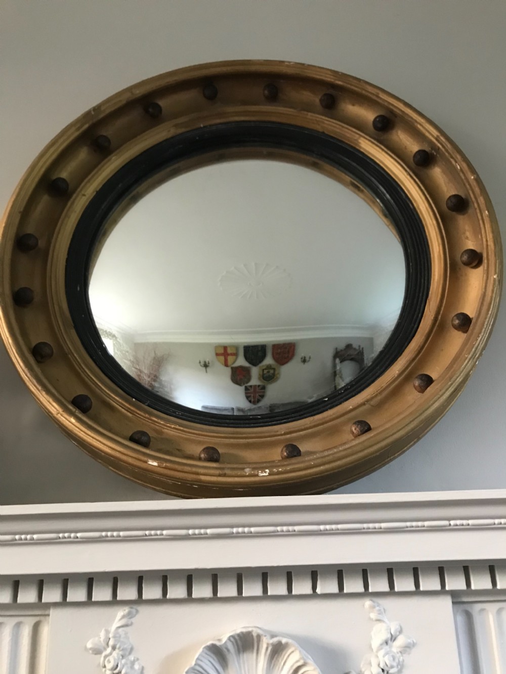 Regency Large Convex Bullseye Mirror
