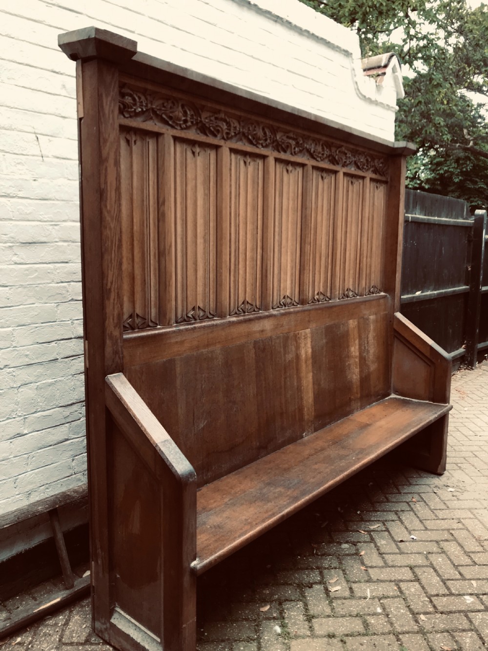 Carved Oak Church Pew Lincoln Cathedral View II