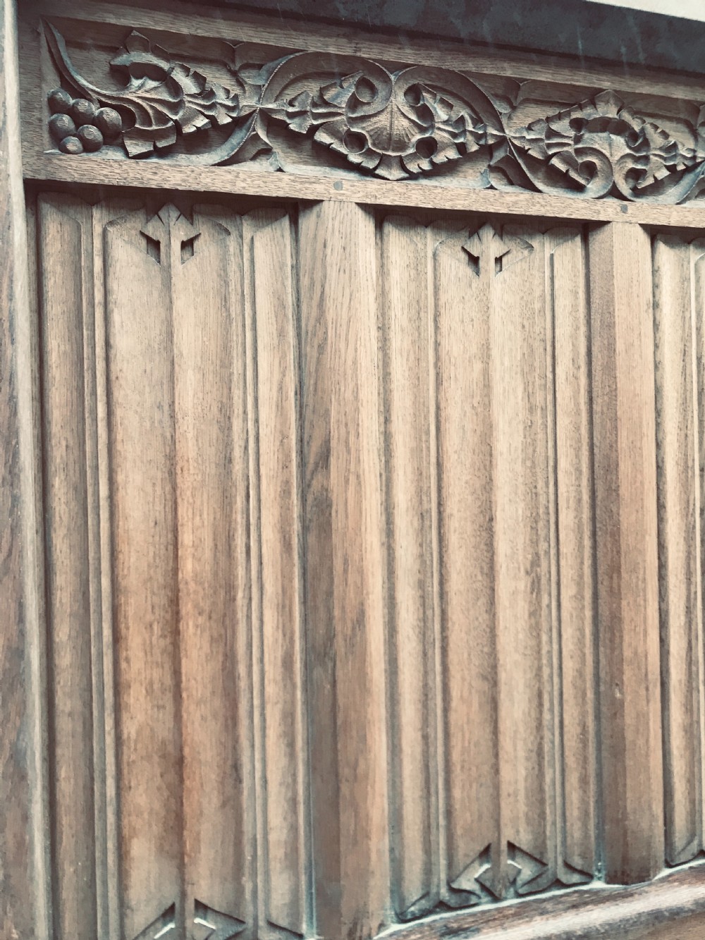 Carved Oak Church Pew Lincoln Cathedral View III