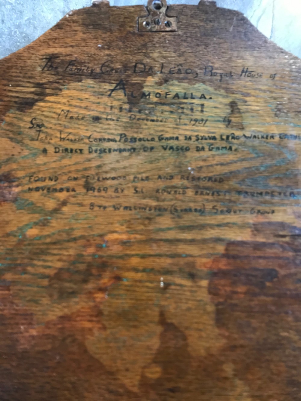Carved Oak Heraldic Panel with Provenance View II