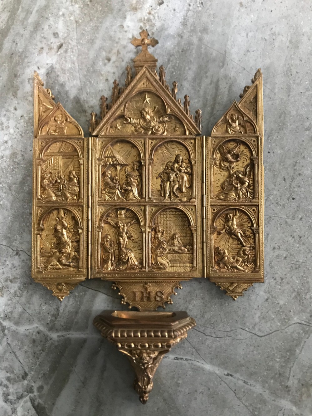 Antique French Religious Icon