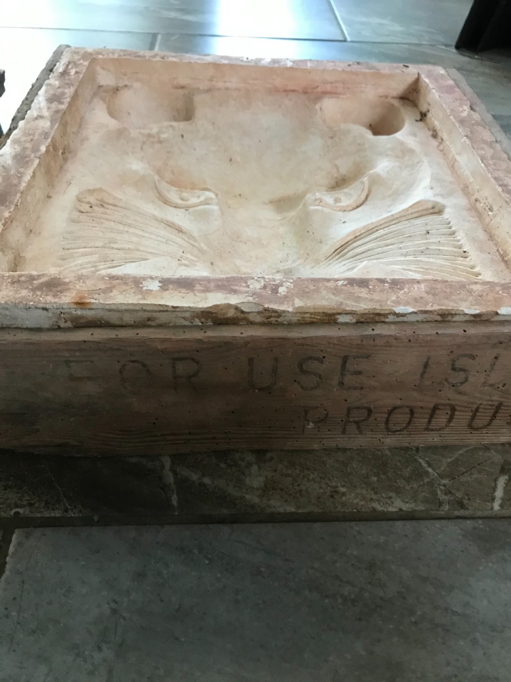 Victorian Deeply Carved Plaster Mold Osborne House View III
