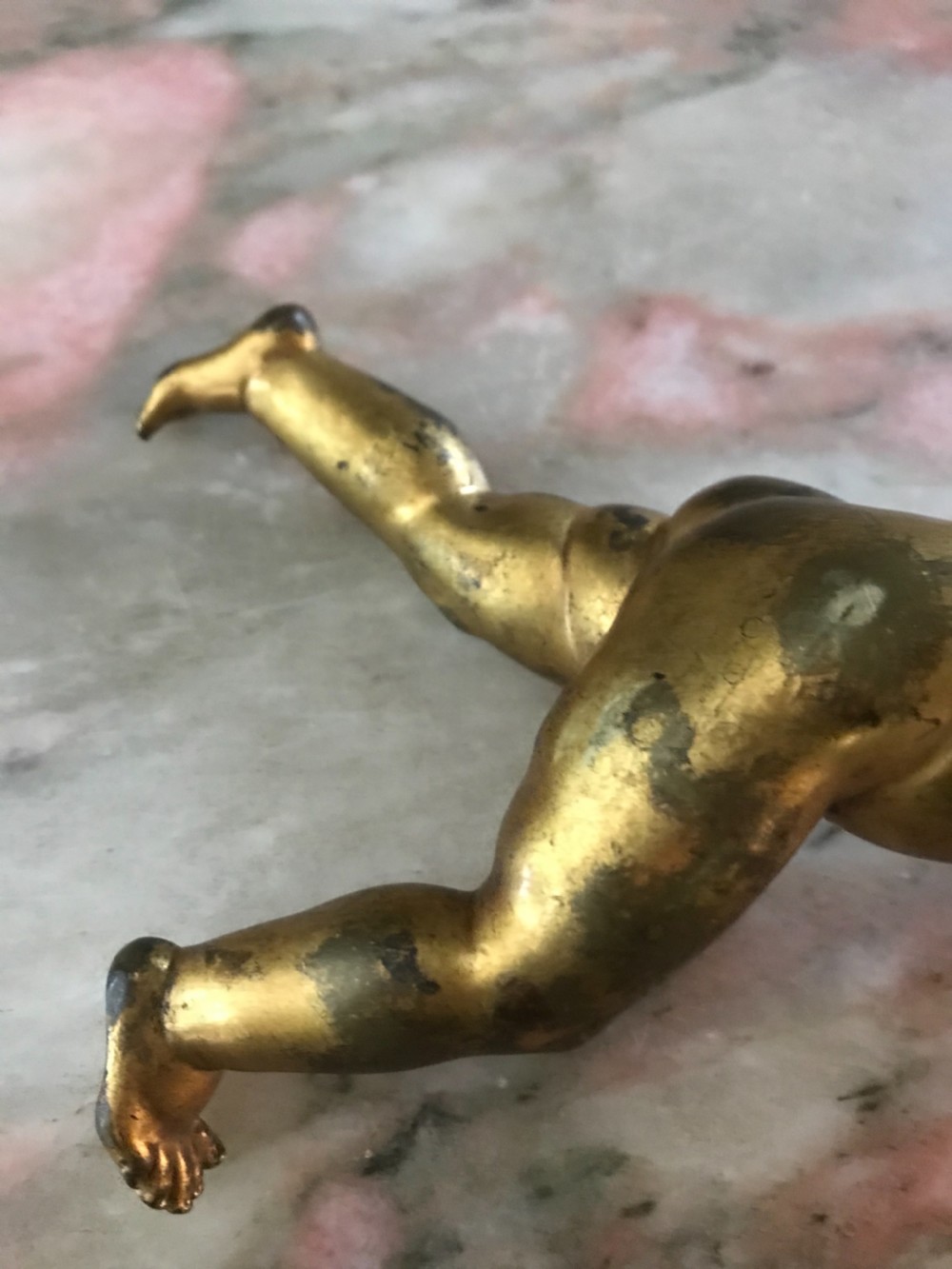 19th Century Hanging Cherub Putto View II