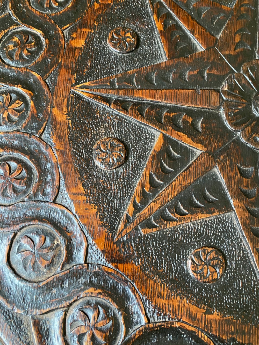 19th Century Carved Oak Gypsy Fortune Teller Table View III