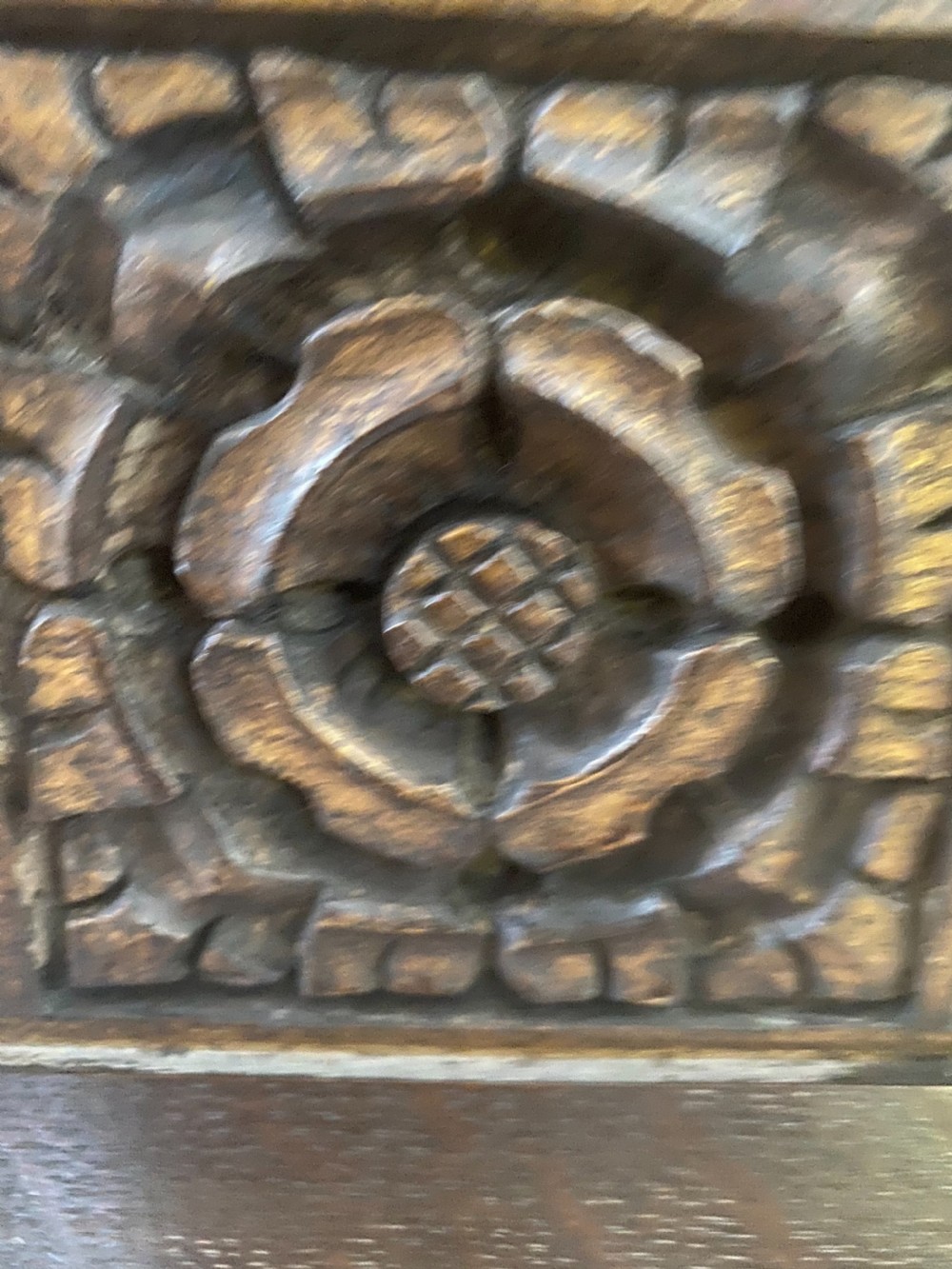 19th Century Carved Oak Gothic Mythical Beast Church Panels View III