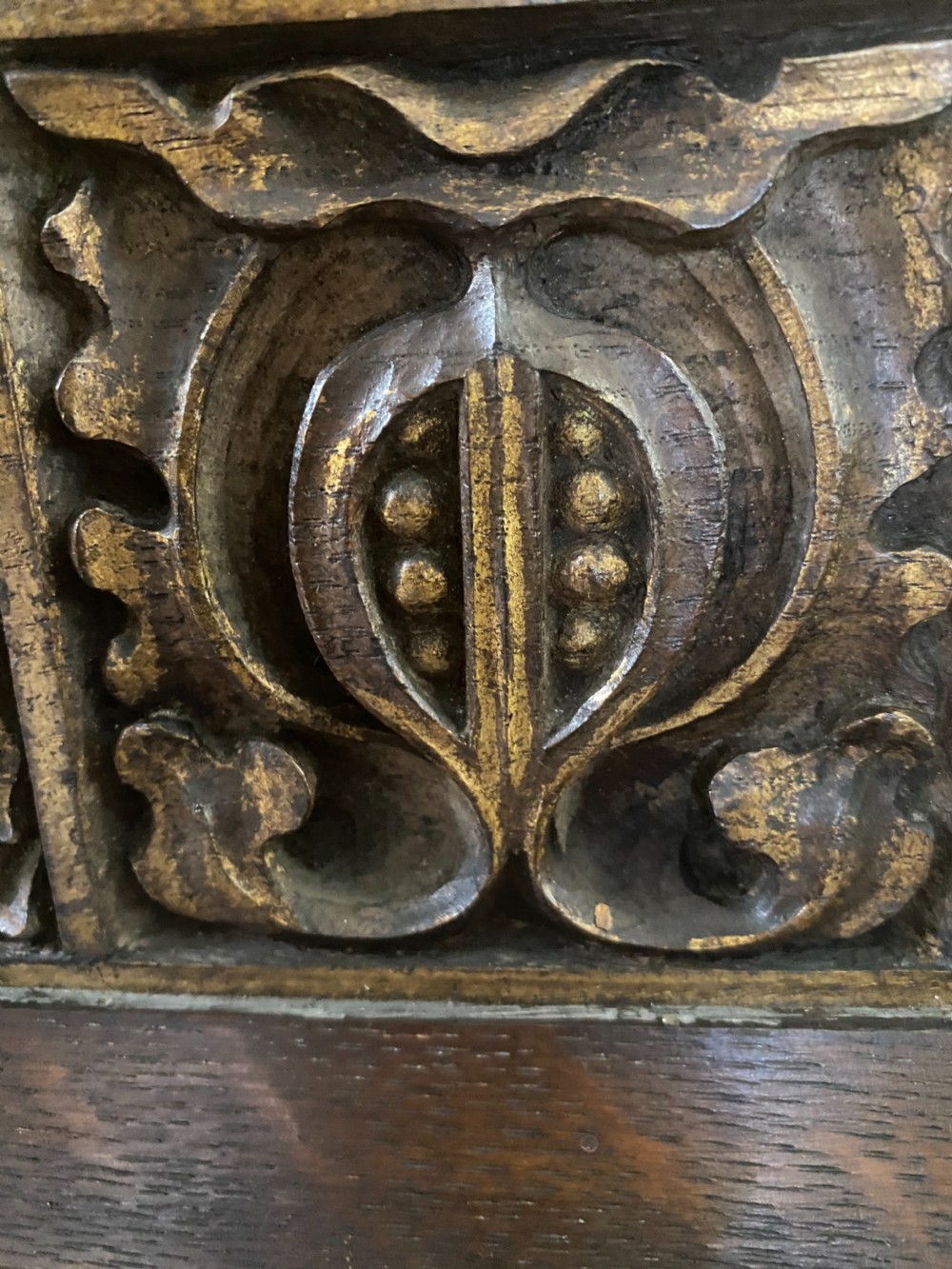 19th Century Carved Oak Gothic Mythical Beast Church Panels View IV